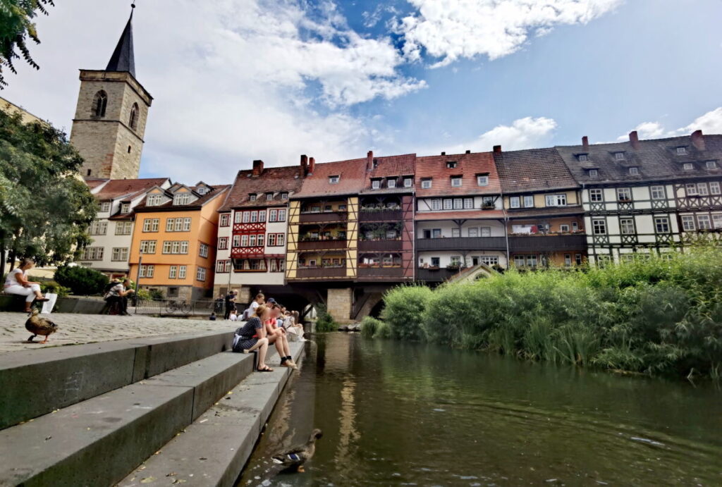 Erfurt Altstadt Sehenswürdigkeit, die du keinesfalls verpassen solltest: Die Krämerbrücke
