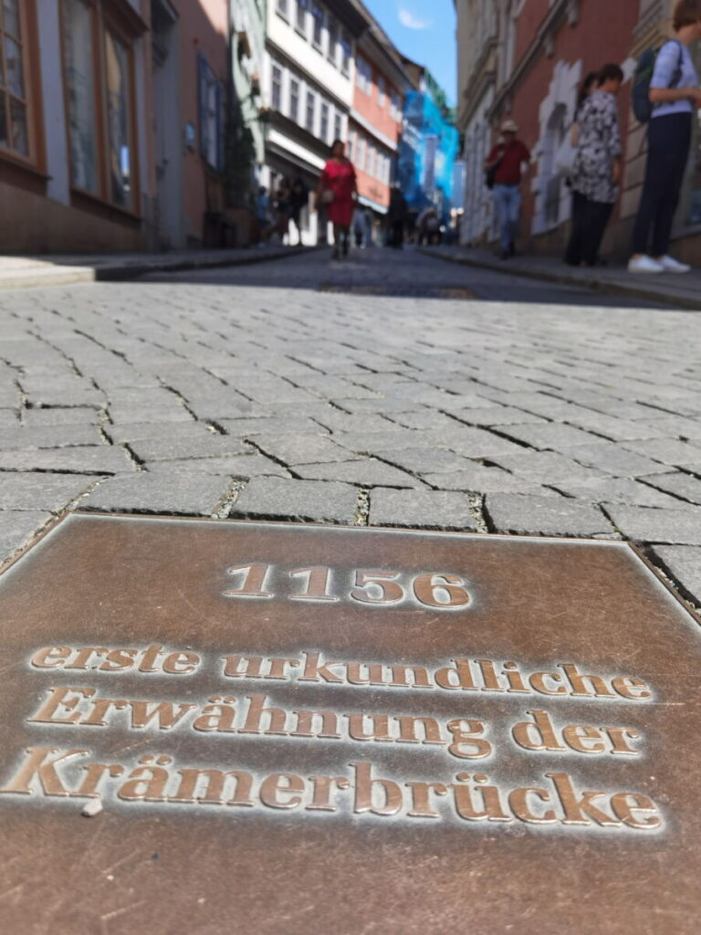 Erste urkundliche Erwähnung der Krämerbrücke Erfurt im Jahr 1156