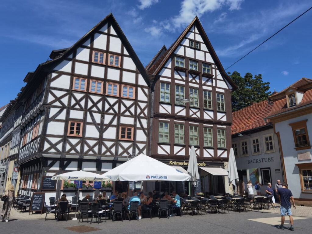 Entdecke die Erfurt Sehenswürdigkeiten mit den vielen schönen Fachwerkhäusern