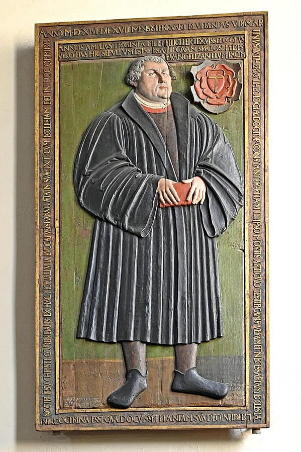 Das Lutherrelief in der Andreskirche